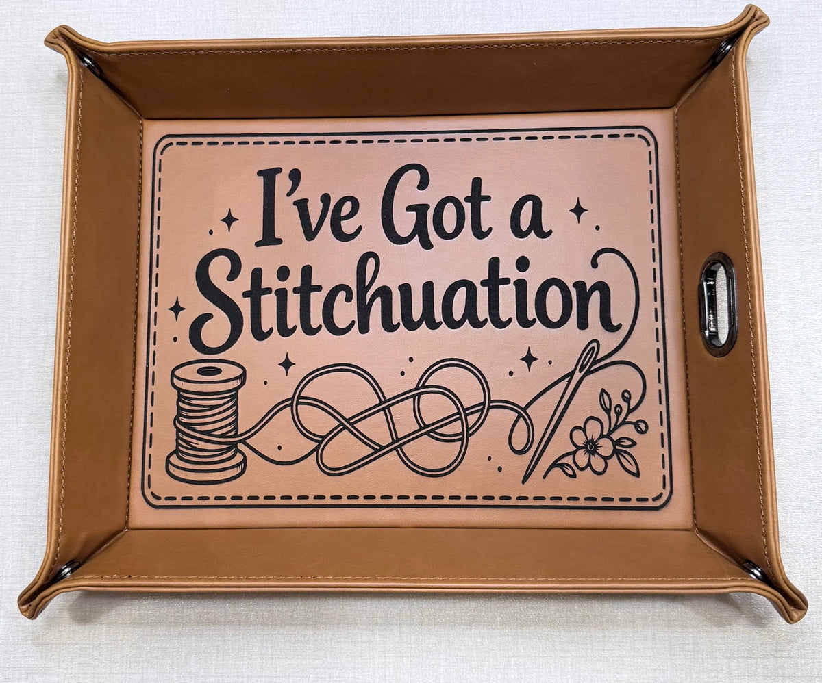 Stitcher Saying Valet Trays